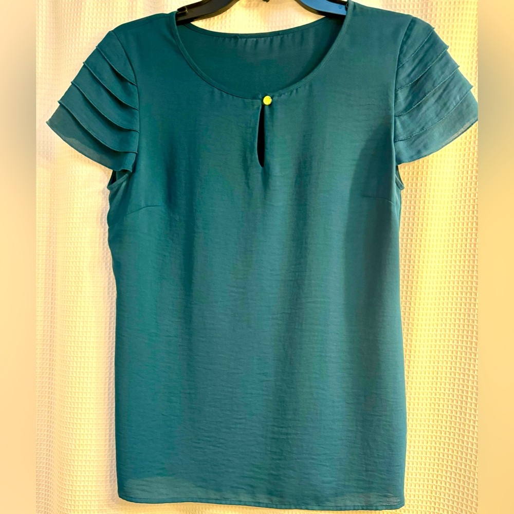 Banana Republic- Teal Blouse size 4